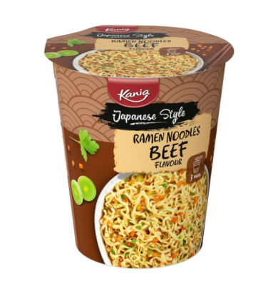 Kania Poharas ramen leves, marha