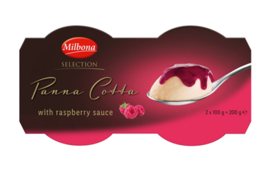 Milbona Panna cotta málnás