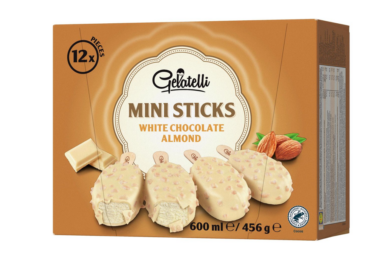 Gelatelli Mini Sticks bourbonvanília ízű 12x50ml