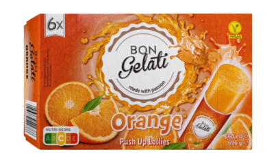 Bon Gelati Vizes jégkrém narancsos 6db