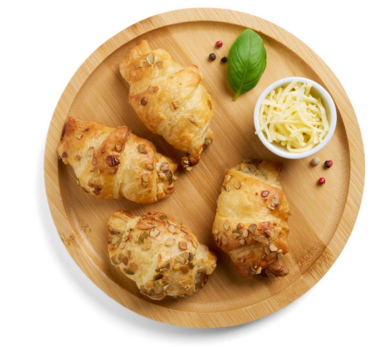 Mini Croissant serrano sonkával és sajttal