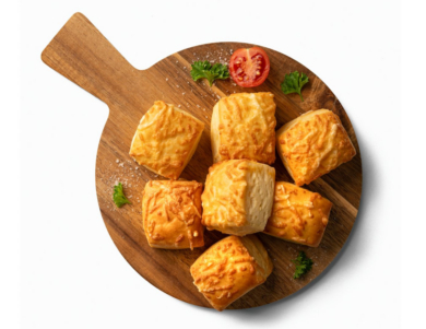 Kovászos krémsajtos-vajas pogácsa