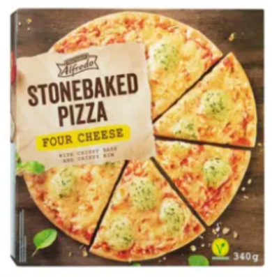 Trattoria alfredo Gluténmentes pizza négy sajtos gyorsfagyasztott