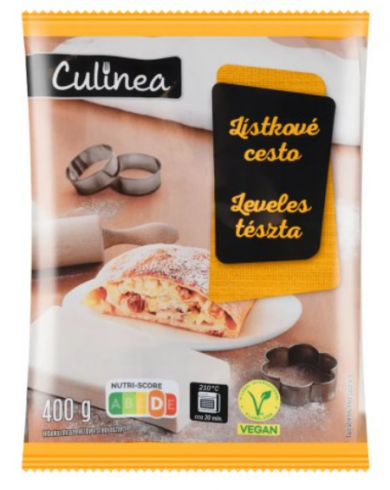 Culinea Leveles tészta, gyorsfagyasztott 2 x 200 g