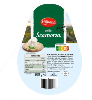 Milbona Scamorza sajt
