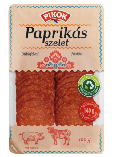 Pikok paprikás kolbász, szeletelt