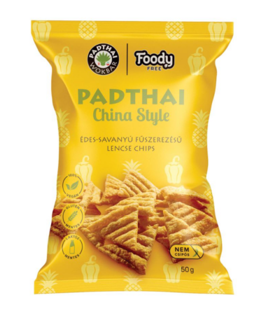 Padthai China style édes-savanyús fűszerezésű lencse chips