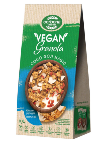 Cerbona Vegan Granola kókuszos-goji bogyós