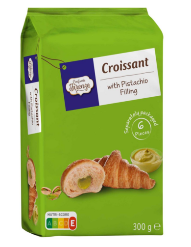 Confiserie Firenze Croissant pisztáciakrémmel töltve