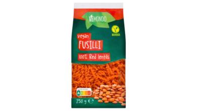 Vemondo Fusilli száraztészta vöröslencséből