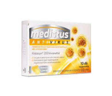 Vitaplus Medistus Antivirus lágypasztilla mézes-citromos ízben
