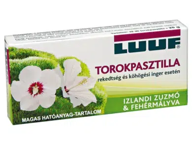 Luuf zúzmó-fehérmályva szopogatótabletta