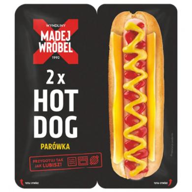 Madej Worbel Sajtos hot dog ketchuppal és mustárral 2 x 135 g