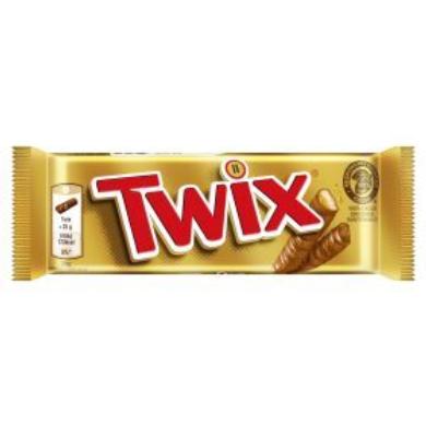 Twix Csokoládé multipack, tejes krémes, karamellás, pörkölt mogyorós szelet tejcsokoládéba mártva 5 x (2 x 25) g