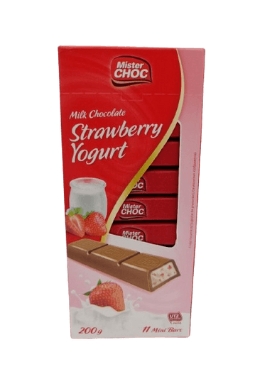 Mister Choc, Csokoládé rudacskák epres-joghurtos krémmel töltve