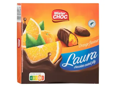 Mister Choc Zselés csokoládé narancsos