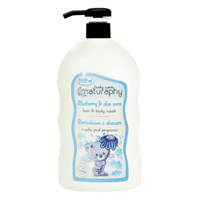 NATURAPHY Gyermek Tusfürdő És Sampon Áfonya