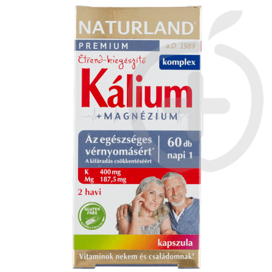 Naturland Premium Kálium + Magnézium étrend-kiegészítő kapszula