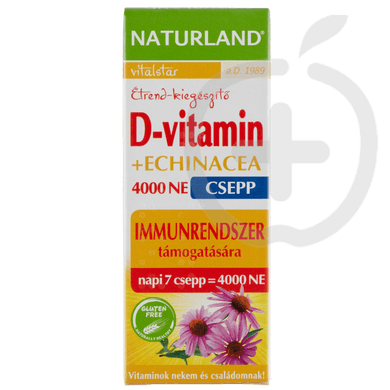 Naturland Vitalstar D-vitamin 4000 NE + Echinacea étrend-kiegészítő csepp