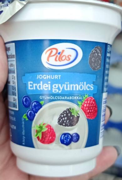 Pilos joghurt gyümölcsdarabos erdei gyümölcsös, 150 g