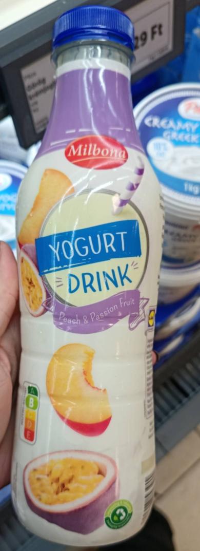 Milbona Gyümölcsös ivójoghurt barack-maracuja, 750 ml