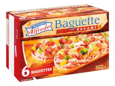 Trattoria Alfredo, Baguette paradicsomos-bazsalikomos, gyorsfagyasztott 6 x 125g