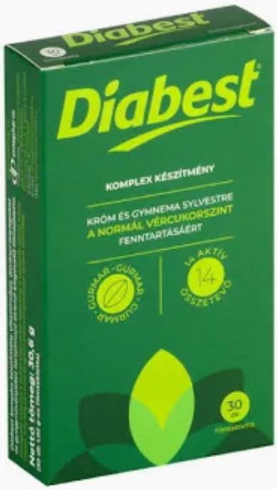 Diabest a normál vércukorszint fenntartásáért filmtabletta