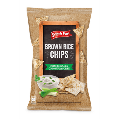 Snack Day Hagymás-tejfölös ízű barnarizs chips
