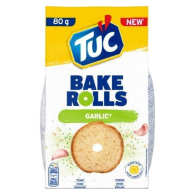 TUC Bake Rolls fokhagymás kétszersült