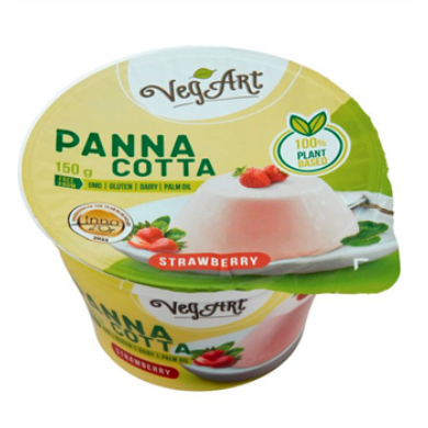 VegArt vegán panna cotta jellegű, natúr növényi desszert készítmény 150 g